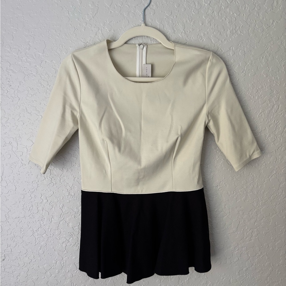 Stella McCartney Designer Peplum Zip Detail Top